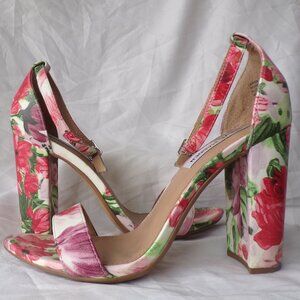 Steve Madden Carrson Floral Block Heel Dress Sandals